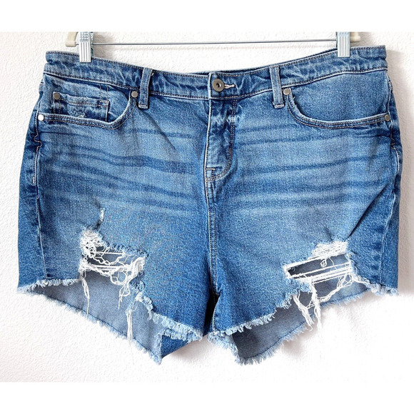 torrid Pants - Torrid Denim Womens Plus Size 18 Cutoff Mid Rise Jean Shortie Shorts 3" Inseam